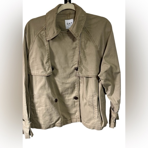 Oat New York Tan Jacket Sz Med - Picture 1 of 8